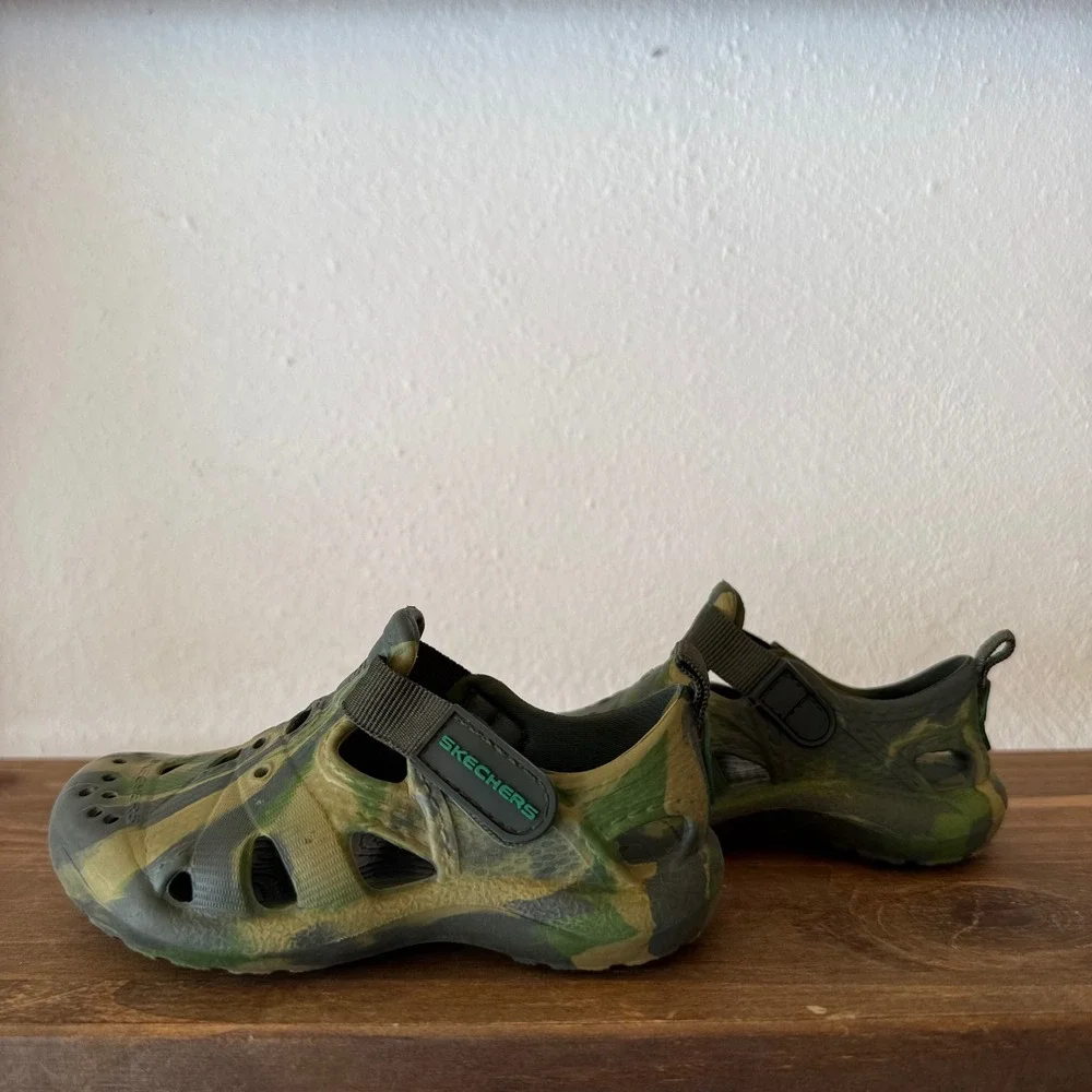 Skechers Foamies Koolers Swurlz Camo Water Sandals Toddler Size 7
